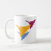 Retro Concorde-Jet-Flugzeug-Luftfahrt-Flug-Entwurf Kaffeetasse (Links)