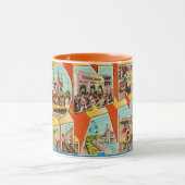 Retro Coney Island NY Postkarten-Tasse Tasse (Zentrum)