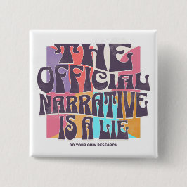 Retro Conspiracy Theory Button