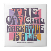 Retro Conspiracy Theory Fliese (Vorderseite)