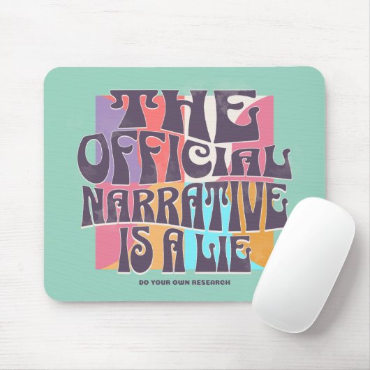 Retro Conspiracy Theory Mousepad (Mit Mouse)