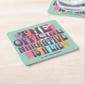 Retro Conspiracy Theory Rechteckiger Pappuntersetzer (angewinkelt)