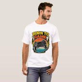 Retro-Controller Born to Game T-Shirt (Vorne ganz)