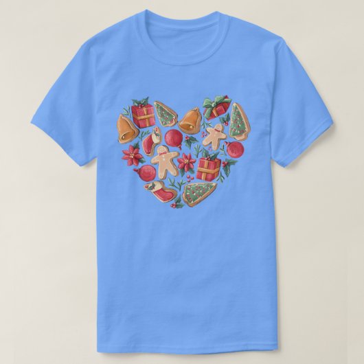 Retro Cookie Backen Crew Weihnachten Lebkuchen Man T-Shirt (Design vorne)