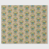 Retro Cookie Monster Geschenkpapier (Flach)