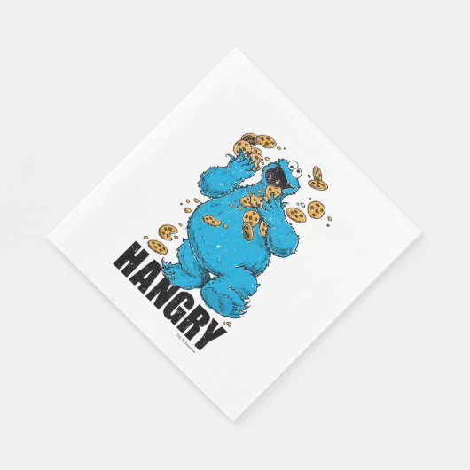 Retro Cookie Monster | Hangry Serviette (Ecke)