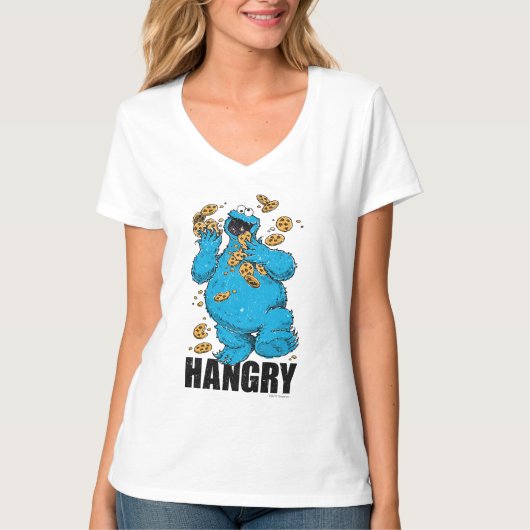Retro Cookie Monster | Hangry T-Shirt (Vorderseite)