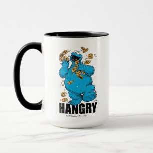 Retro Cookie Monster   Hangry Tasse