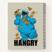 Retro Cookie Monster | Hungrig Notizblock (Rückseite)