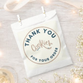 Retro Cookies dankeschön für Ihre Bestellung Geschenktütchen (Ausgeschnitten)