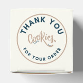 Retro Cookies thank you for your order Geschenkschachtel (Oben)
