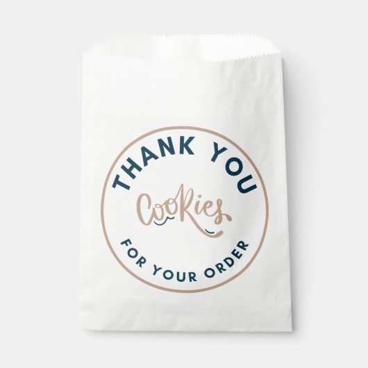 Retro Cookies thank you for your order Geschenktütchen (Vorderseite)