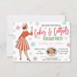 Retro Cookies und Cocktails Weihnachts-Party laden Einladung<br><div class="desc">Retro Weihnachtscocktails und Cookies Party Einladung. Nutzen Sie diese Cocktails und Cookies Weihnachts-Party Einladung für Ihre festliche Feiertagsveranstaltung jeglicher Art! Funktioniert hervorragend für Cocktail-Partys,  Cookie-Austausche/Swap-Partys,  Cookie-Dekoration von Partys und mehr!</div>