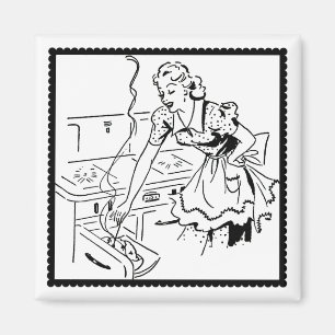 Retro Cooking Mama Magnet