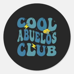 Retro Cool Abuelos Club Parco Civico-Ciani New Orl Runder Aufkleber