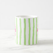 Retro "Cool Aunts Club" gestreifter Custom Est. Da Kaffeetasse (Mittel)