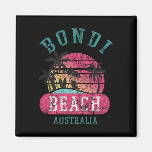 Retro Cool Bondi Beach Australien Strände Not Magnet (Vorne)