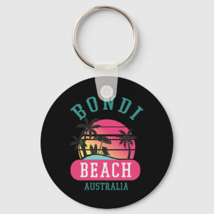 Retro Cool Bondi Beach Original Australien Strände Schlüsselanhänger