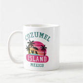 Retro Cool Cozumel Original Mexiko Strände Sunset Kaffeetasse (Links)