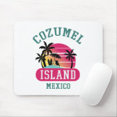 Retro Cool Cozumel Original Mexiko Strände Sunset Mousepad (Mit Mouse)