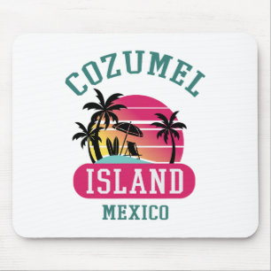 Retro Cool Cozumel Original Mexiko Strände Sunset Mousepad