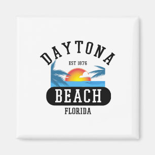 Retro Cool Daytona Beach Mens Womens Florida Beach Magnet