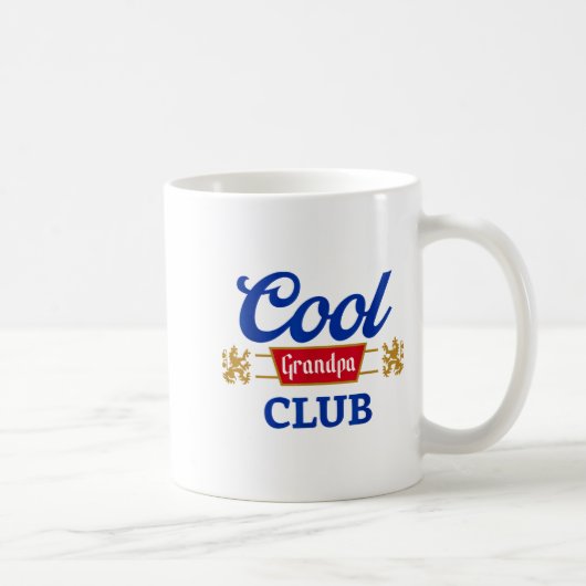 Retro Cool Grandpa Club Family Matching Father's D Kaffeetasse (Rechts)