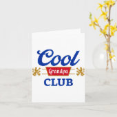 Retro Cool Grandpa Club Family Matching Father's D Karte (Gelbe Blume)