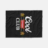 Retro Cool Grandpas Club Family Matching Father's Fleecedecke (Vorderseite (Horizontal))
