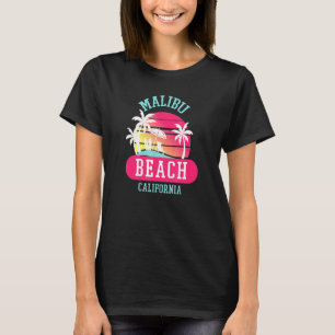 Retro Cool Malibu Beach California T-Shirt