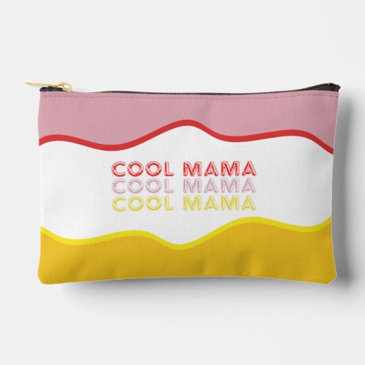 Retro "Cool Mama" Zubehörtasche (Vorderseite)