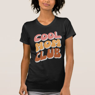 Retro Cool Mütter Club in Groovy Waves T-Shirt