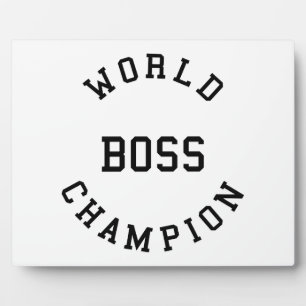 Retro Cool Ohrs for Bosses: World Champion Boss Fotoplatte