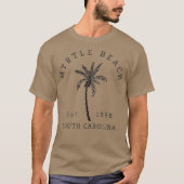 Retro Cool Original Myrtle Beach SC Palm Tree T-Shirt (Vorderseite)