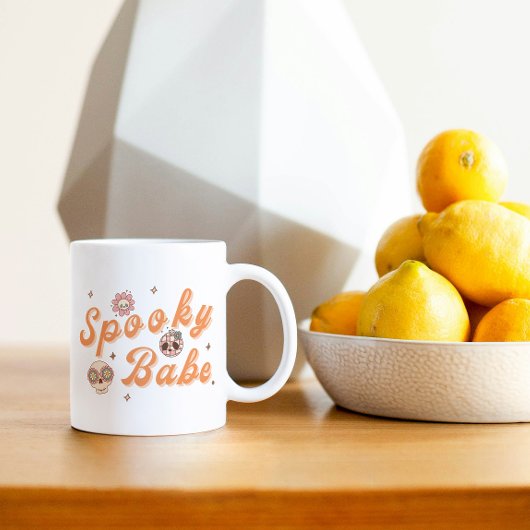 Retro Cool Spooky Babe Halloween Kaffeetasse