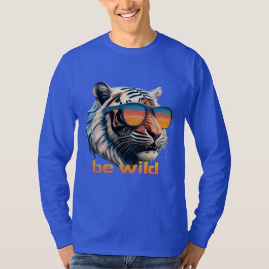 Retro Cool Tiger T-Shirt (Vorderseite)