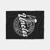 Retro Cool Uncles Club Funny New Uncle Men Skeleto Fleecedecke (Vorderseite (Horizontal))