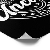 Retro Cool Uncles Club Funny New Uncle Men Skeleto Poster (Ecke)