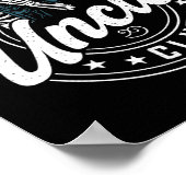 Retro Cool Uncles Club Funny Skeleton New Uncle Me Poster (Ecke)