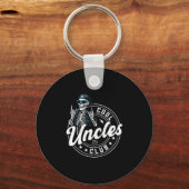 Retro Cool Uncles Club Funny Skeleton New Uncle Me Schlüsselanhänger (Vorderseite)