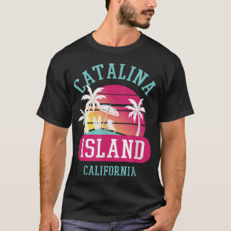 Retro Coole Catalina Island Sonnenuntergang T-Shirt
