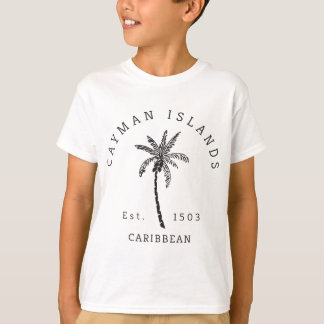 Retro Coole Cayman Islands Original Beach Palm Tre T-Shirt