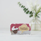 Retro coole Kuchen-Bäckerei-Geschäfts-Karten Visitenkarte (Stehend Vorderseite)