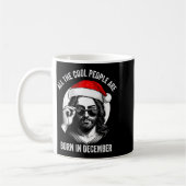 Retro Coole Leute Werden Im Dezember Christlich C  Kaffeetasse (Links)