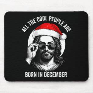 Retro Coole Leute Werden Im Dezember Christlich C Mousepad