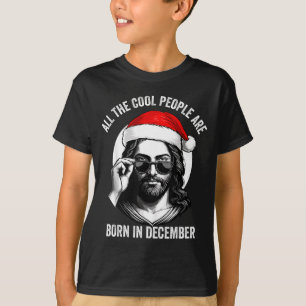 Retro Coole Leute Werden Im Dezember Christlich C T-Shirt