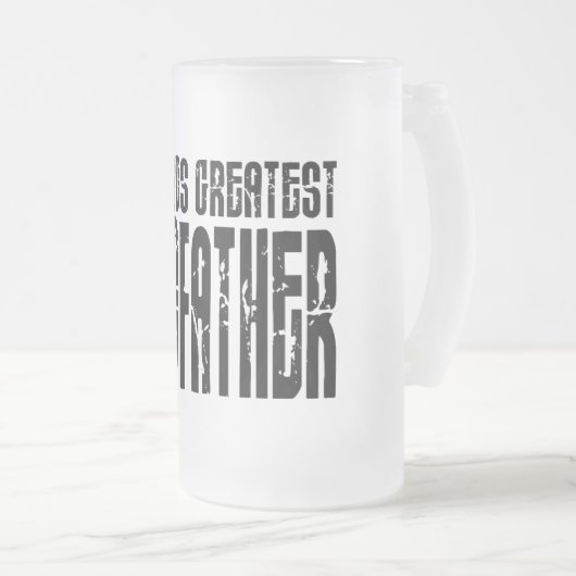 Retro coole Paten: Der bestste Pate der Welt Mattglas Bierglas (VorderseiteRechts)