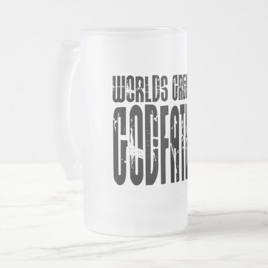 Retro coole Paten: Der bestste Pate der Welt Mattglas Bierglas (Vorderseite Links)