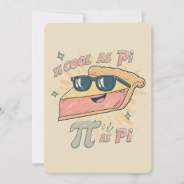 Retro Coole Pi-Party-Einladung Einladung