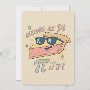Retro Coole Pi-Party-Einladung Einladung
